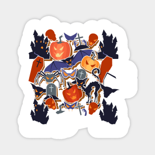 Halloween Amazing Pattern Magnet