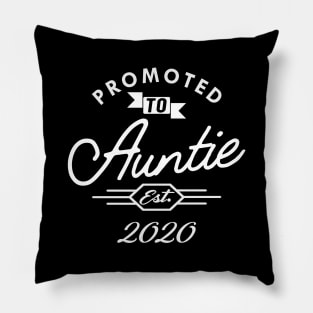 New Auntie - Promoted to Auntie Est. 2020 Pillow
