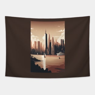 New York City at Twilight Tapestry