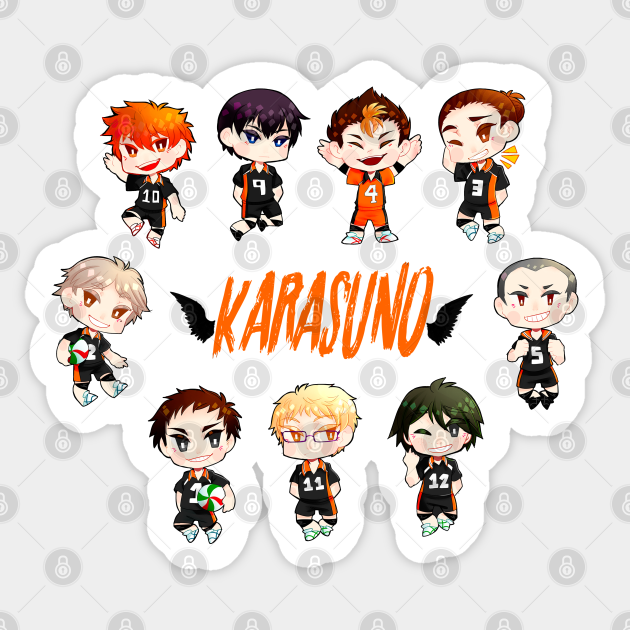 Karasuno Haikyuu Sticker Teepublic Haikyu stickers zum kopieren (1). karasuno