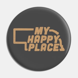 Nebraska My Happy Place Pin