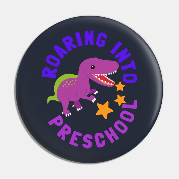 Roaring into Preschool Pin by Rissenprints