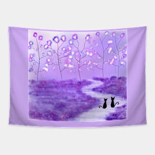 Purple Forest Tapestry