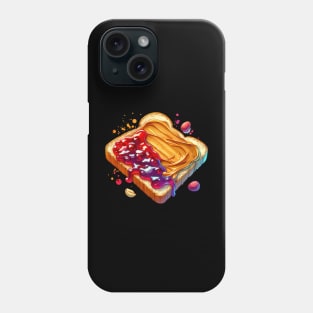 Peanut Butter And Jelly Toast Sandwich Vintage Kawaii Yummy Breakfast Sweet Phone Case