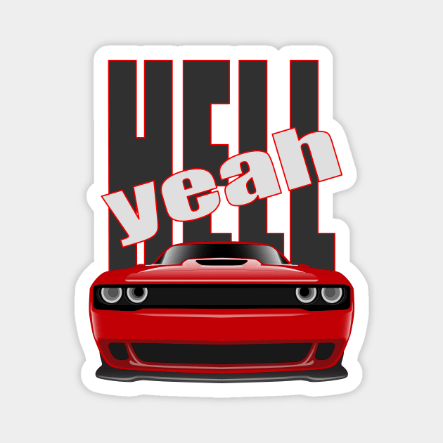 DODGE CHALLENGER Magnet by HSDESIGNS