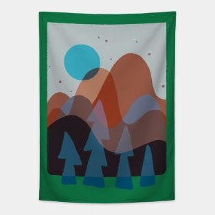 Funky forest Tapestry