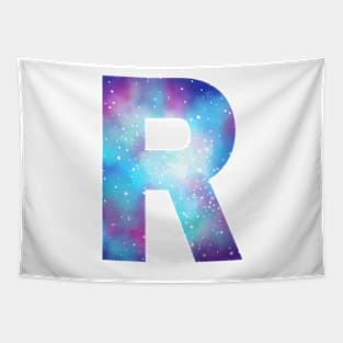 Letter R galaxy Tapestry