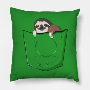 Sloth in a pocket Pillow