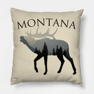 Montana- Elk Design Pillow