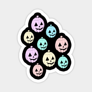 Pastel Pumpkins Magnet