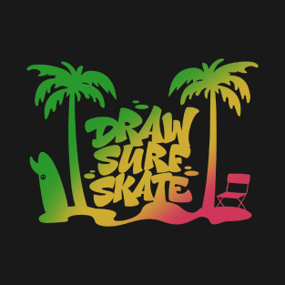 Draw Sure Skate bEach T-Shirt