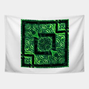 pattern and puzzle based natural aurora northern lights inspired design Tapestry