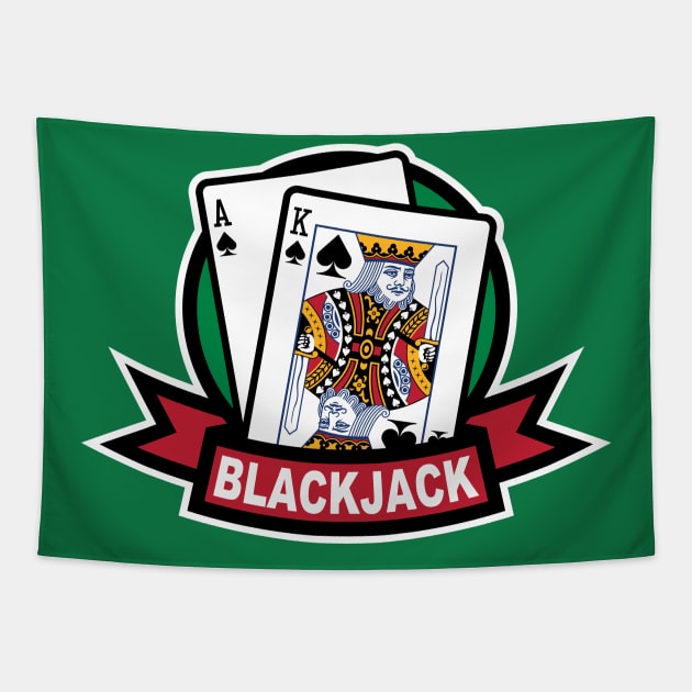 Blackjack Tapestry by Fourteen21 Designs