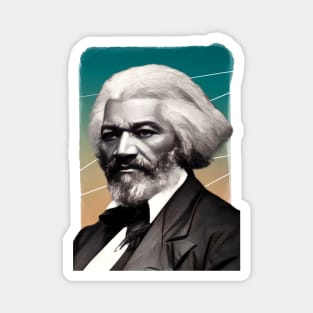 American Abolitionist Frederick Douglass Illustration Magnet