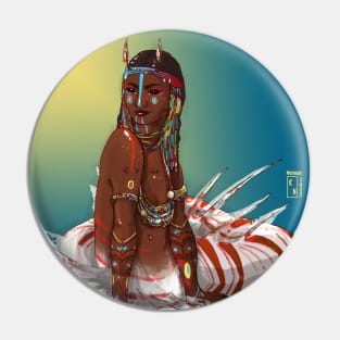 Ethnic Mermaid Pin