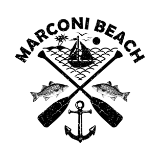 Marconi Beach, America, Boat Paddle T-Shirt