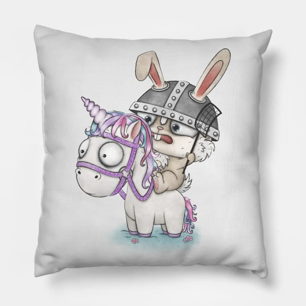 Ruthless Ravagers Pillow by Joanna Zourmpaki