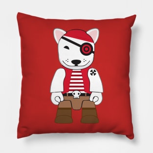 Funny Bullseye Dog Team Member Pillow