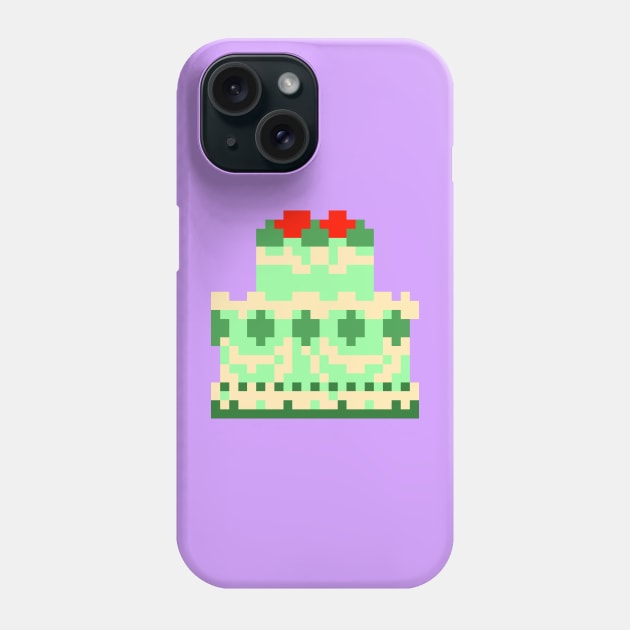 green retro cake Phone Case by unexaminedlife