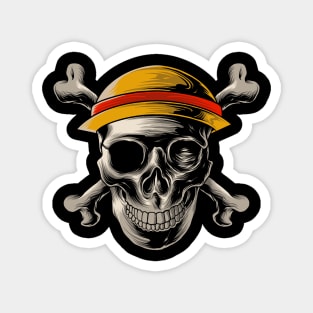 skulls one piece Magnet