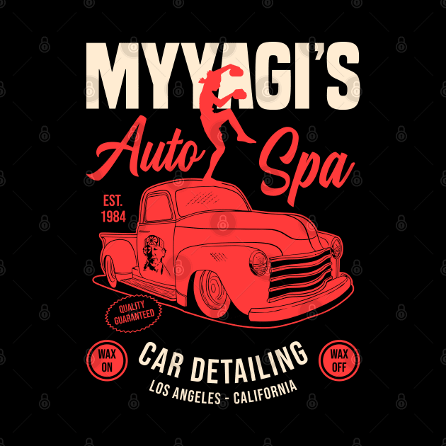 Miyagi's Auto Spa - 80s movies by Sachpica