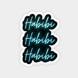 3x Habibi Blue Magnet