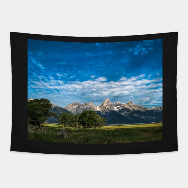 Grand Tetons Tapestry by Ckauzmann