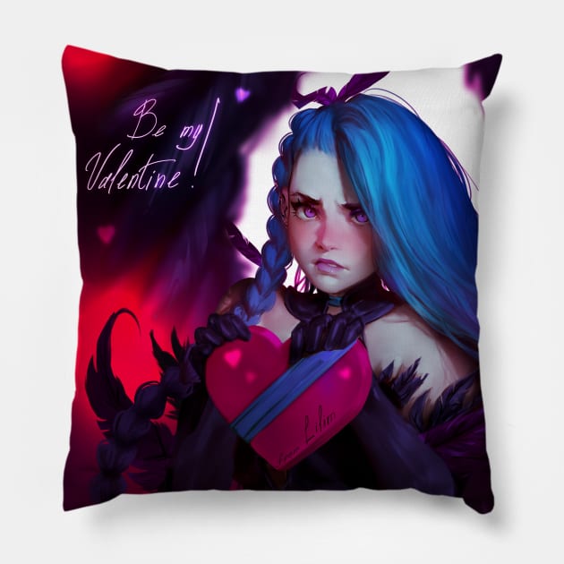 Be my Valentine - my OC Lilim Pillow by LeraPi art