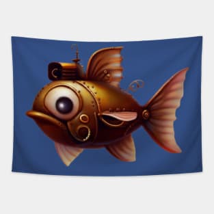 Steampunk fish Tapestry