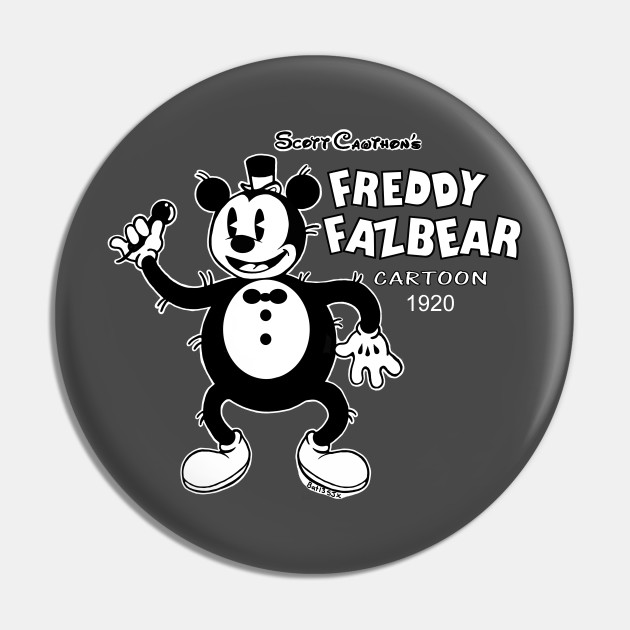 Bat13SJx Freddy Fazbear 1920 Cartoon Pin