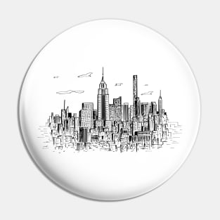 NYC Skyline Pin