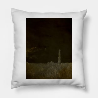 Old Print Photo - Old Lighthouse Pillow