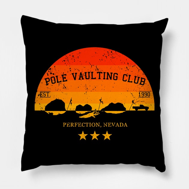 Pole Vaulting Club - Perfection, Nevada - sunset - worn-in Pillow by CCDesign