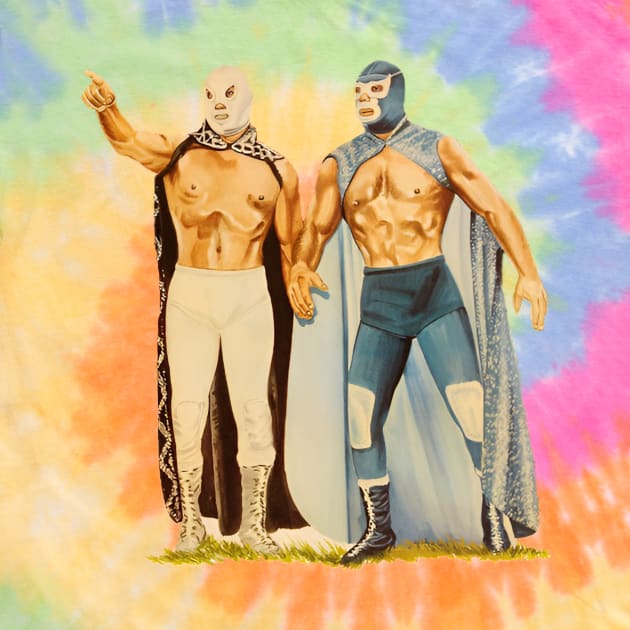 Santo and Blue Demon Tee by dwatkins