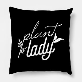 Plant Lady With Leaves Pillow