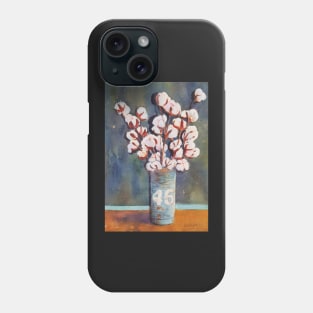 Cotton in vase Phone Case