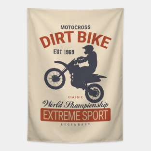 Classic Motocross Extreme Sport Tapestry