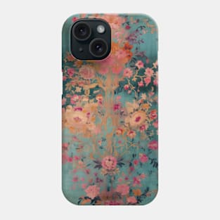 Mystical Tapestry: Vintage Indian Rug Reverie Phone Case