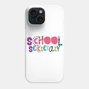 Cute School Secretary Gift Idea Back to School Phone Case