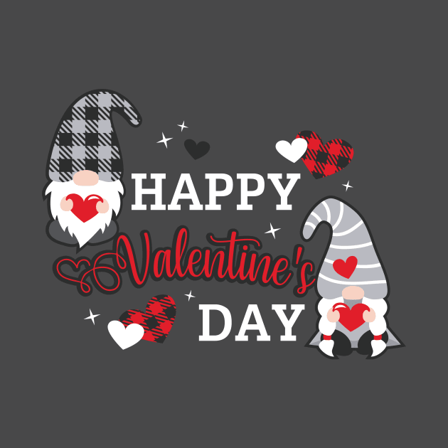Happy Valentine's Day, Love valentine svg, Valentine's Day Svg,Gnomes Svg, Valentine, Valentine Gnomes , Plaid heart, Plaid Gmome by maliGnom