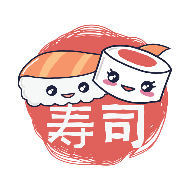 Funny Sushi Pieces Food Lover Tee Japanese Gift by Ramadangonim