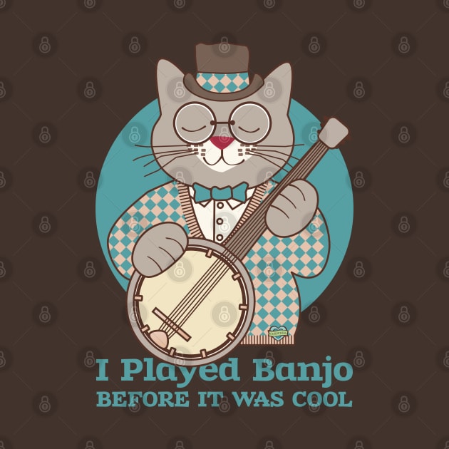 Cool Banjo Cat by Sue Cervenka