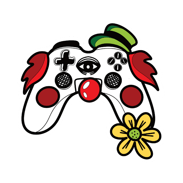 Halloween clown Mr. Controller for geek by creARTures