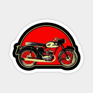 Bantam 1948-1971 Retro Red Circle Motorcycle Magnet