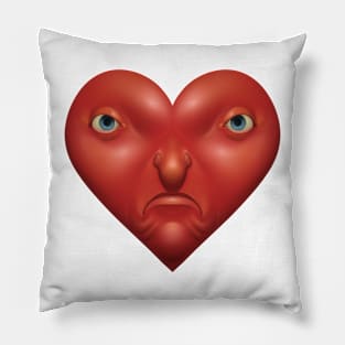 Grumpy Heart Pillow