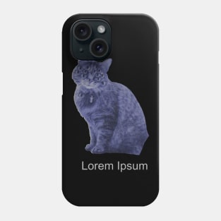 Weirdcore Aesthetic Cat Lorem Ipsum Phone Case