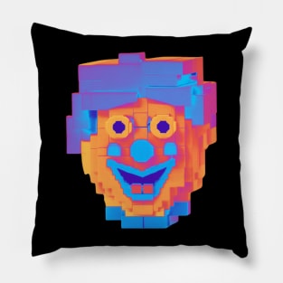 minecraft face funny Pillow