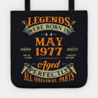 Birthday Gift Legends Born In May 1977 46 Years Old Tote