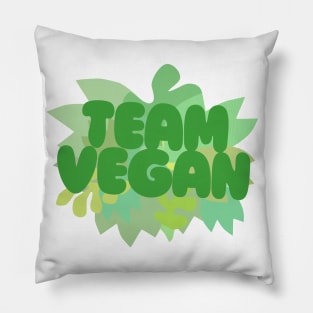 TEAM VEGAN / Awesome original typography design Pillow