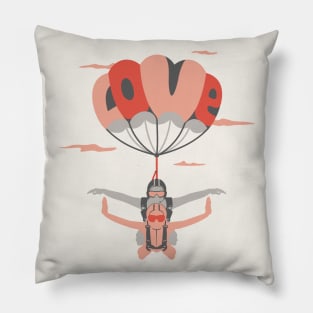 Love parachute (colorful) Pillow